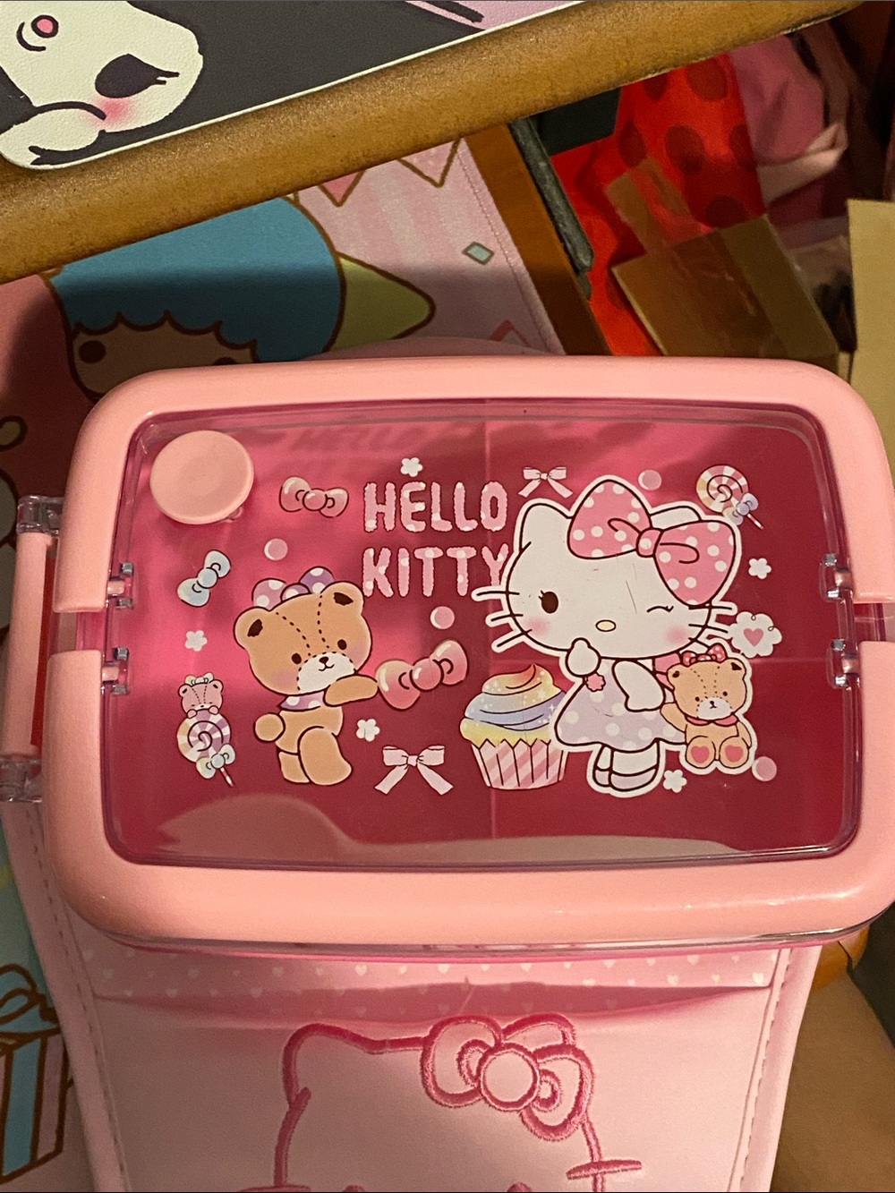 NWOT Hello Kitty Pink and Light Pink Bento Box 💖🖤